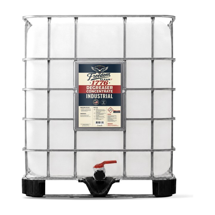 275 and 330 gallon tote of Freedom Clean degreaser